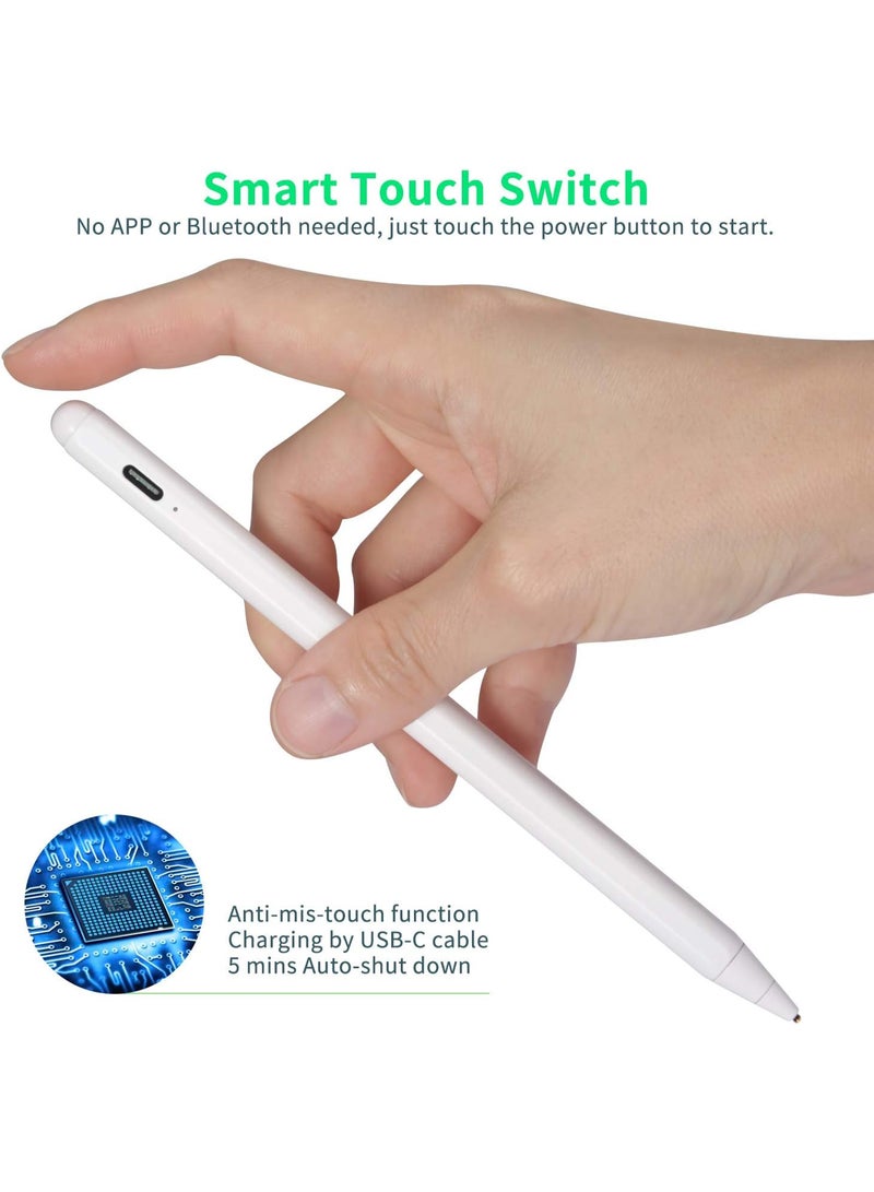 Bbata Electronic Stylus for iPad 5th Generation 9.7" 2017 Pencil,Type-C Rechargeable Active Capacitive Pencil Compatible with Apple iPad 5th Gen 9.7-inch Stylus Pens,Good on iPad Drawing Pens - Image 5